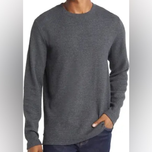 Travis Mathew Cloud Waffle Crewneck Tee Size Small Color Ocha - Picture 7 of 9